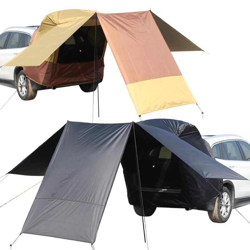 Tienda de campaña portátil para maletero de SUV, refugio exterior para puerta trasera de coche, accesorios de Camping, 3 caras