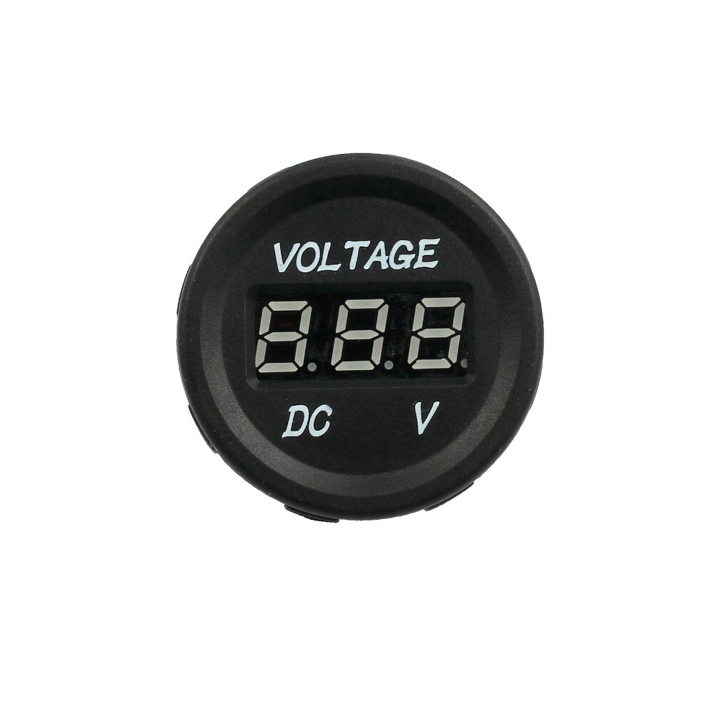 Justech Blauwe Led Digitale Buis Voltmeter Voor Motor Auto/Boot/Atv/Utv/Camper/Caravans/trailer