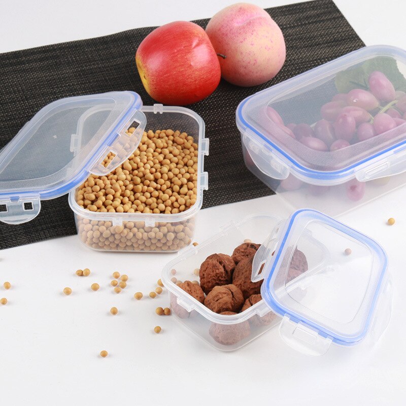 Portable lunch box plastic lunch box meal storage food preparation lunch box reusable microwave oven container household box