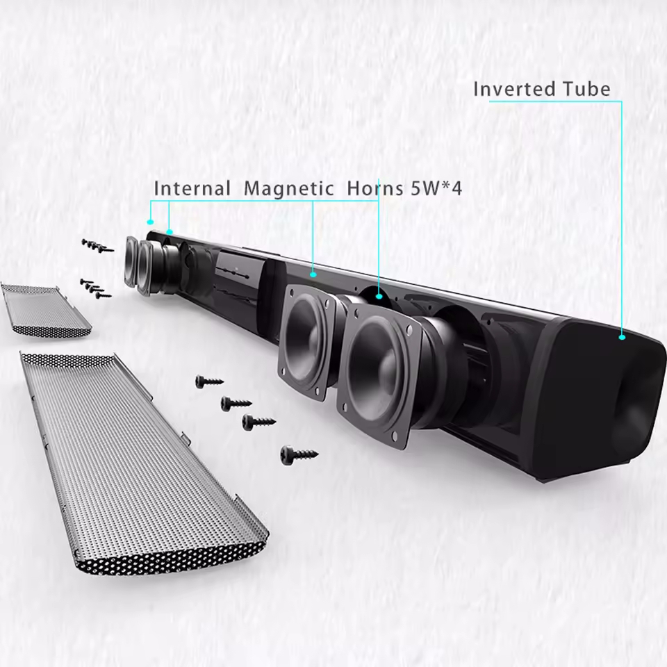 Soundbar Voor TV Subwoofer Bluetooth Speaker Sound Bar Box Muziek Draadloze Radio FM Caixa De Som Grote Bocina Bass Blootooth Coluna