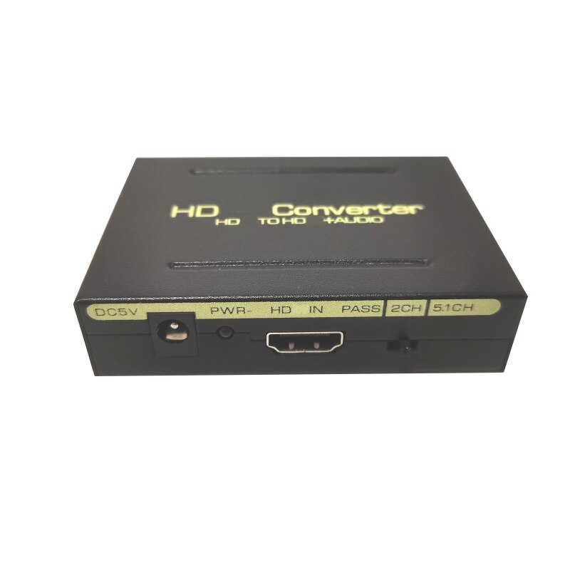 Extractor Switch Box HDMI-compatible Extractor Splitter 5.1ch 2.0ch SPDIF + L/R Vedio Extractor Optical