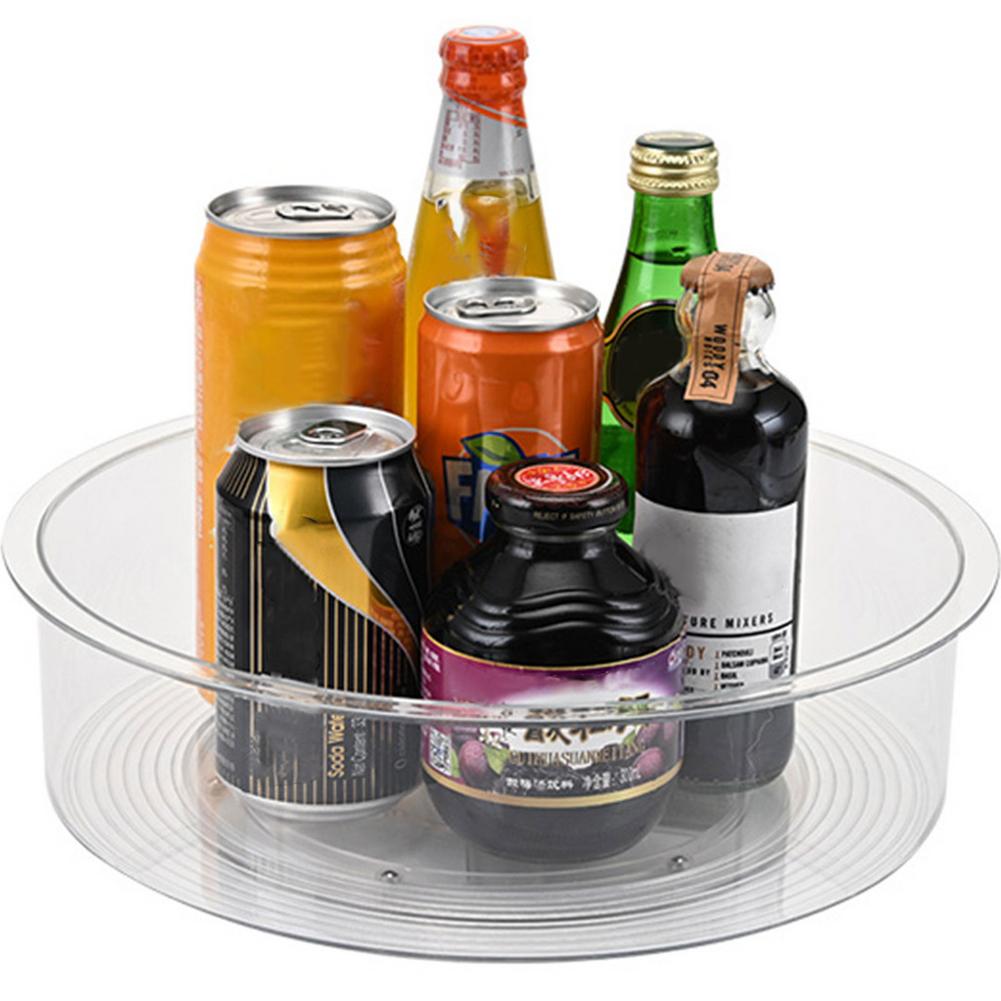 360 Degree Rotating Lazy Susan Turntable 30cm Diameter Kitchen Organizer For Bottles Cans Seasoning Bags Baking Supplies: Default Title