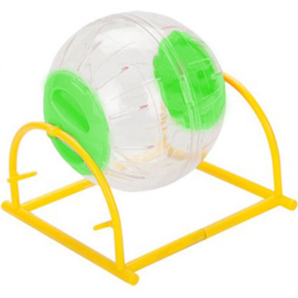 Gennemsigtig hamster kører jogging bold rack kæledyr træning hjul øvelse levering: Grøn / 15cm