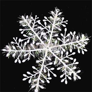 3 stuks/partij 11cm kerstversieringen witte sneeuwvlokken plastic kerst sneeuwvlok boom raam kerstversiering voor thuis