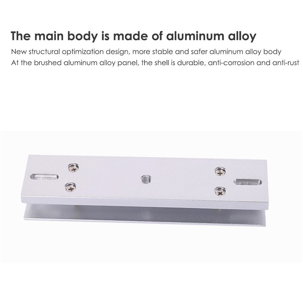 280kg Magnetic lock U shape bracket frameless glass door Access Control System Zinc alloy material