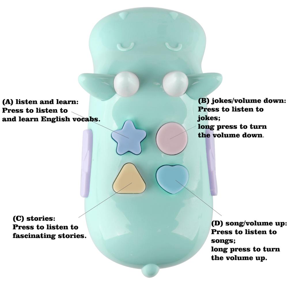 Baby rammelaar bed speelgoed engelse muziek mobiel voor kind cartoon nijlpaard leren kinderwagen educatie pasgeboren 0-12 maanden baby kind peuter