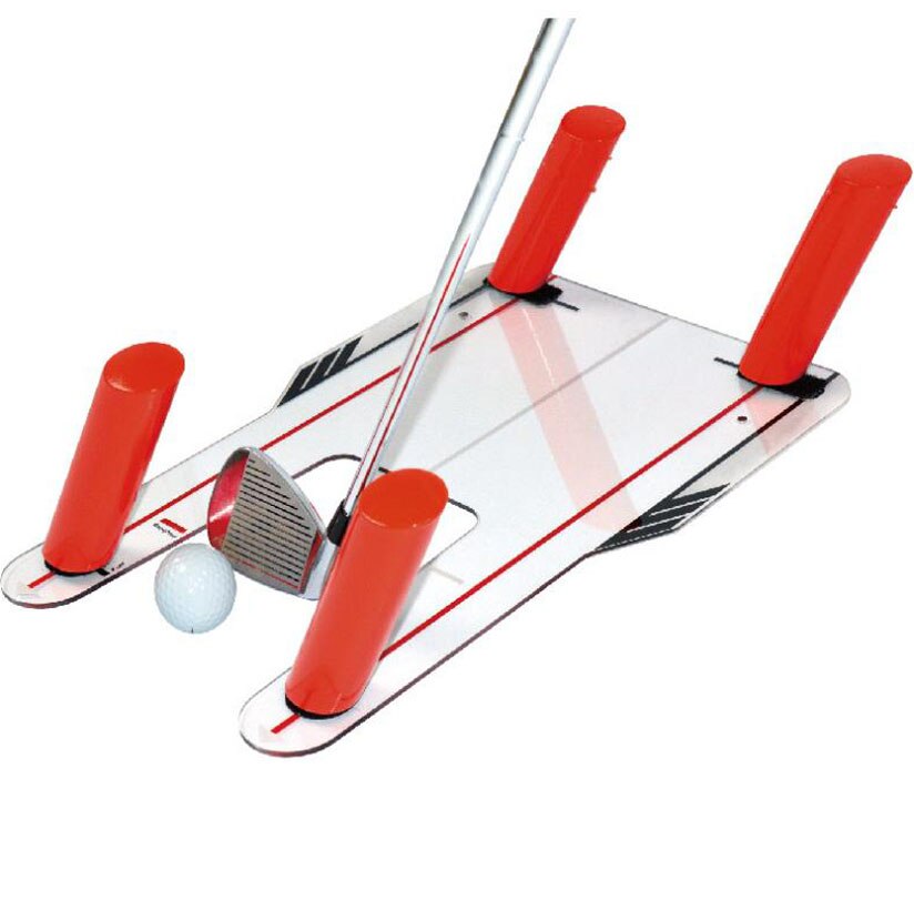 Durable Red Golf Putter Training Aids Tool Alignment Putting Swing Trainer Set Indoor Outdoor Black: Type1