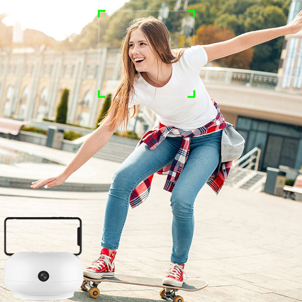 360-gradi Intelligente di Follow-up Ptz Viso Inseguimento di Oggetto di Riconoscimento Intelligente In Tempo Reale Ptz Supporto Del Telefono Mobile Con Lunghi la Durata della batteria