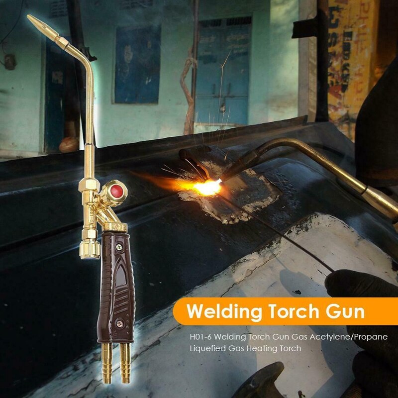 Puntas de soplete de soldadura Gas H01-6 cobre oxígeno acetileno/propano 0,2-0,4 Pa antorcha de calentamiento de Gas licuado 410X65X60mm