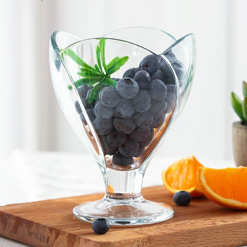 2 teil/satz Transparent Flasche Joghurt Glas Tasse Eis Saft Tasse Transparent bleifreien Kristall glas Cup home drinkinware
