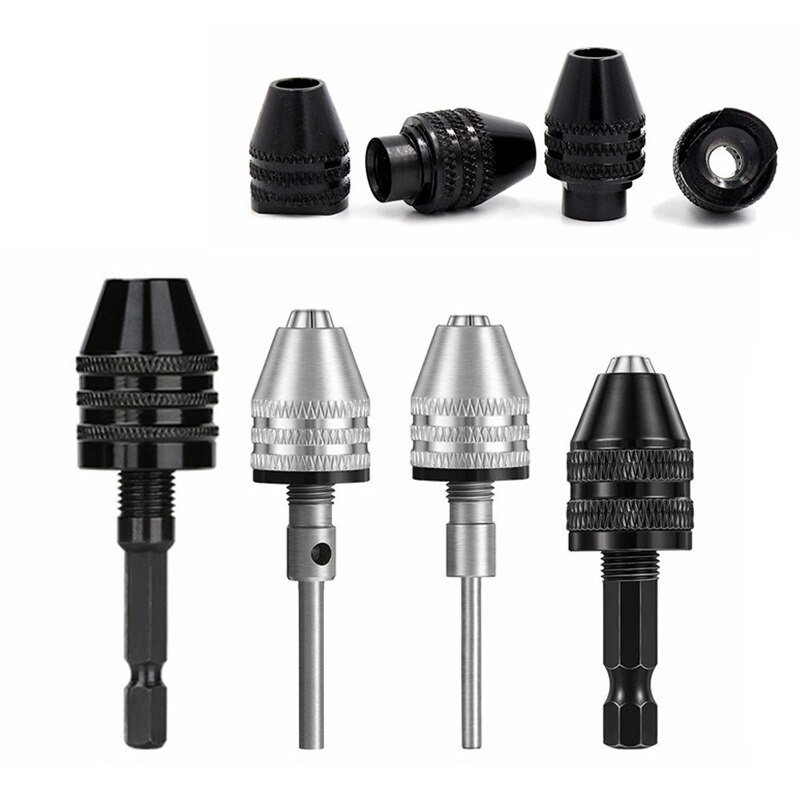 1pcs 0.3-3.6mm Multi Drill Chuck Keyless For Dremel Rotary Tools Keyless Drill Bit Chucks Adapter Converter Universal Mini Chuck