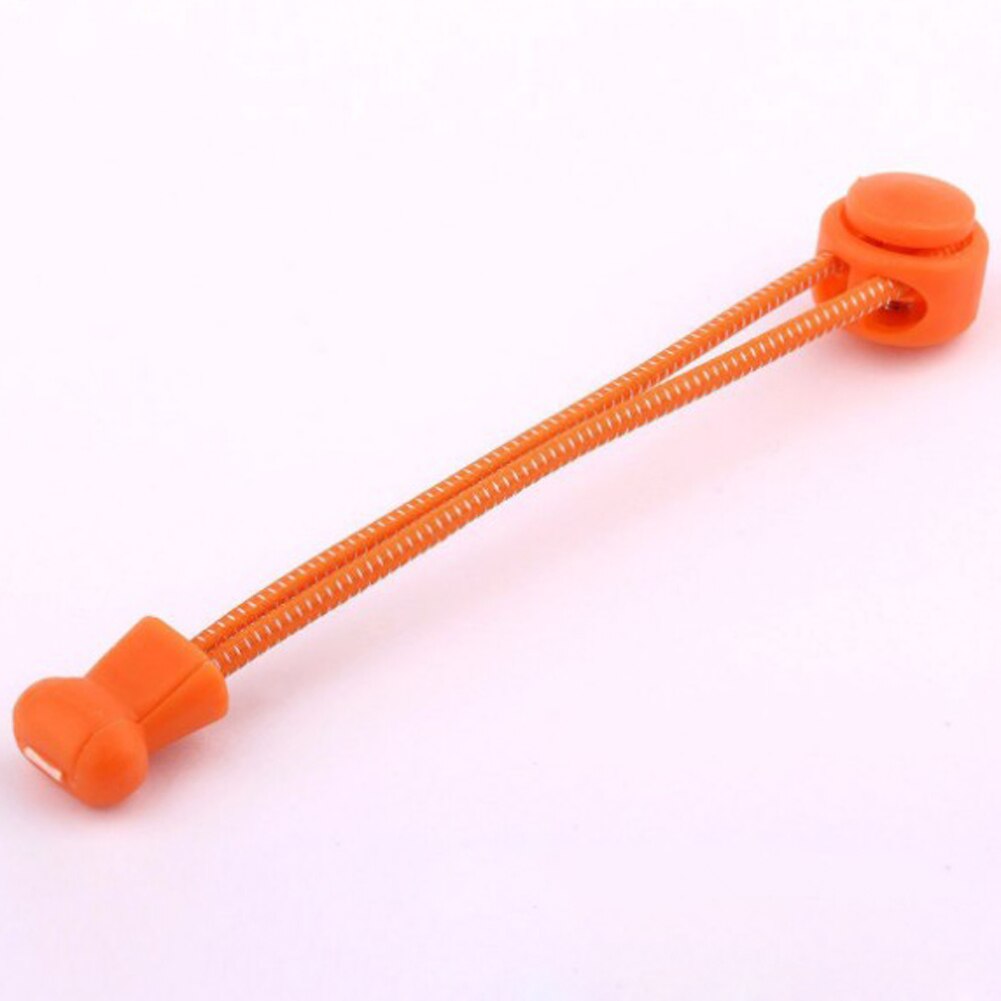 Ingen binde snørebånd elastisk lås snørebånd system lås sports snørebånd løbere træner snørebånd elastiske sneaker snørebånd snørebånd: Orange