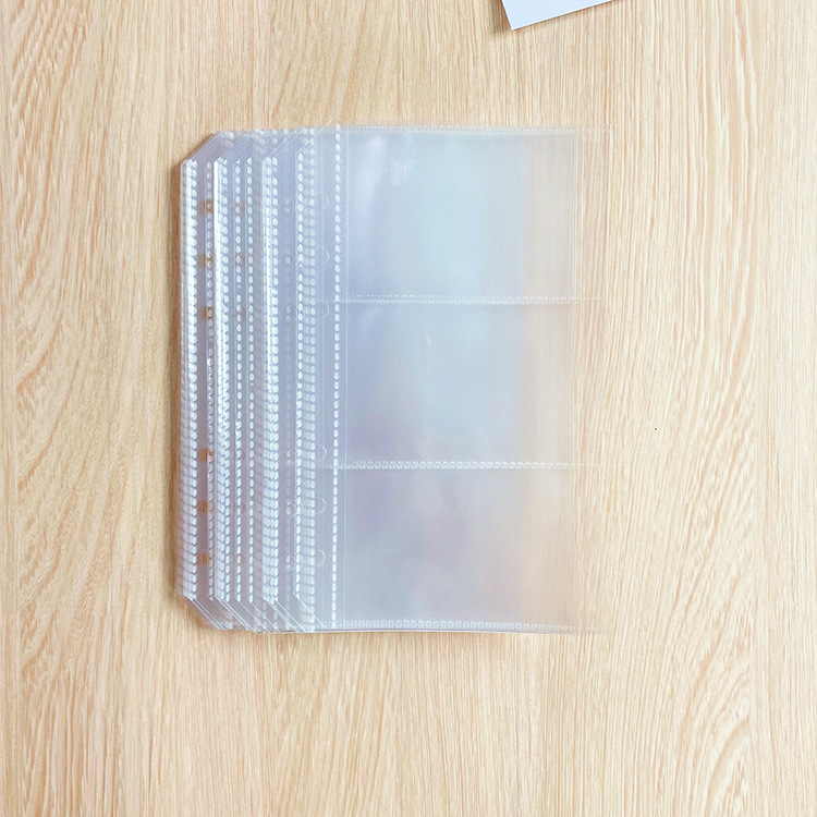 A5 A6 Binder Photocards Collect Book Postcards Organizer Journal Notebook With 10PCS Sleeves School Stationery: A6  10PCS