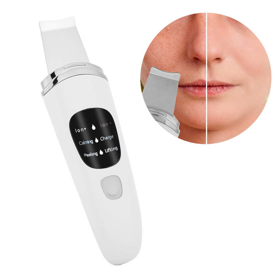 Face Skin Scrubber Vibration Face Peeling Machine Ultrasonic Exfoliating Skin-Care