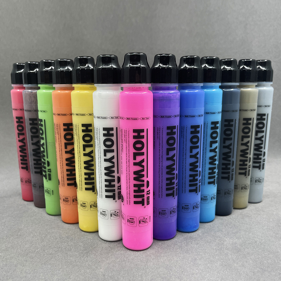 50ml graffiti pływ długopis Farba na bazie oleju Podpis Okrągła końcówka Zakreślacz Wodoodporny 12mm farba długopis znak Malowanie ścian