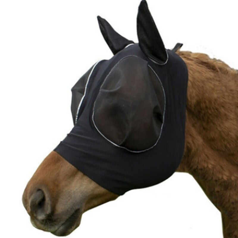 Hästhuvudmask häst ansikts myggskydd hästhuvud mygg och flugmask hästhuvudmask