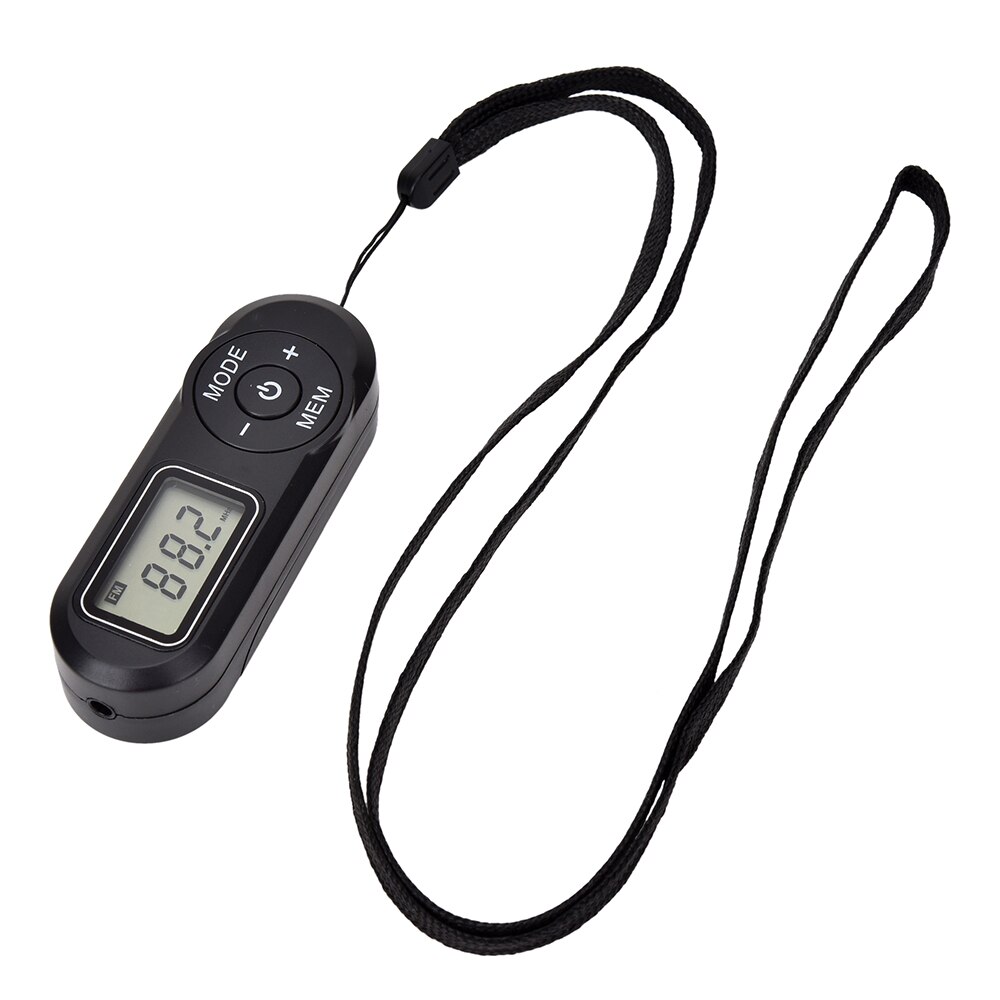 HRD-727 Portable Mini FM Radio Digital Display FM Receiver Retro MP3 Player Style DSP with Headphones Lanyard