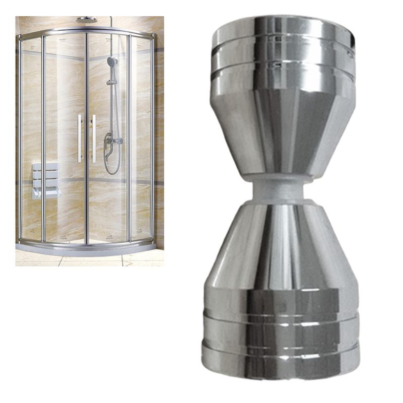 Single Hole Solid Handle Groove Glass Door Knob Shower Room Cabinet Handle Metal