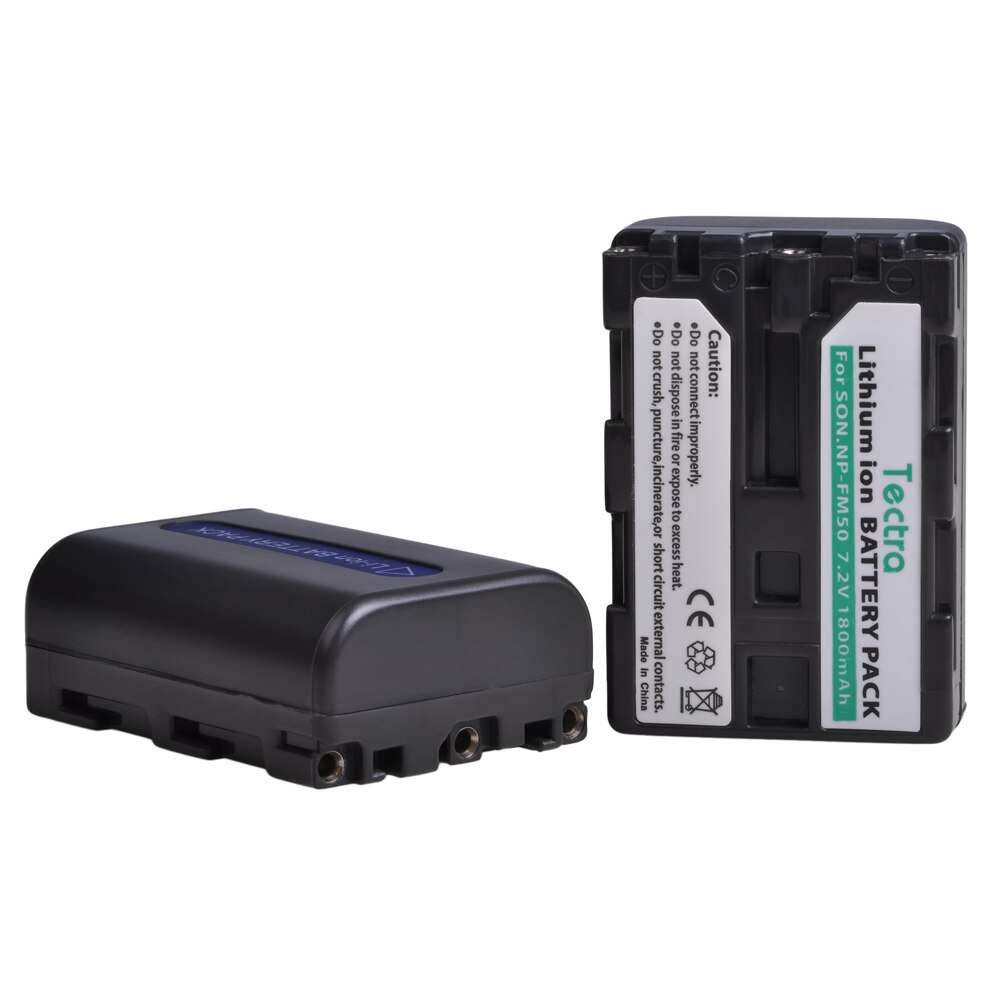 2X1800Mah NP-FM50 NPFM50 Np FM50 FM50h Li-Ion Batterij Voor Sony NP-FM51 NP-FM30 NP-FM55H DCR-PC101 A100 Serie DSLR-A100
