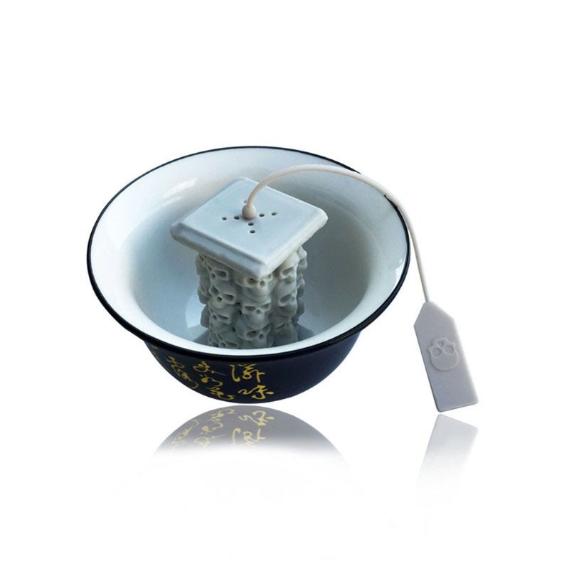 Kranium silikone te infuser te sil filter urt krydderi diffusor genanvendelig halloween drinkware tilbehør