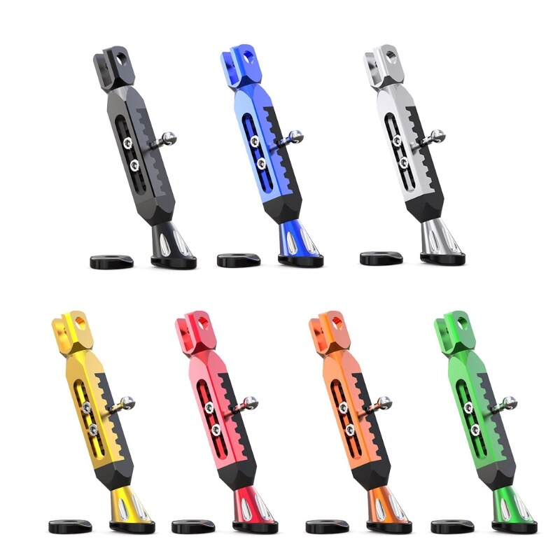 Pata de cabra Universal para motocicleta eléctrica, soporte de Pie ajustable para estacionamiento lateral, soporte para moto eléctrica