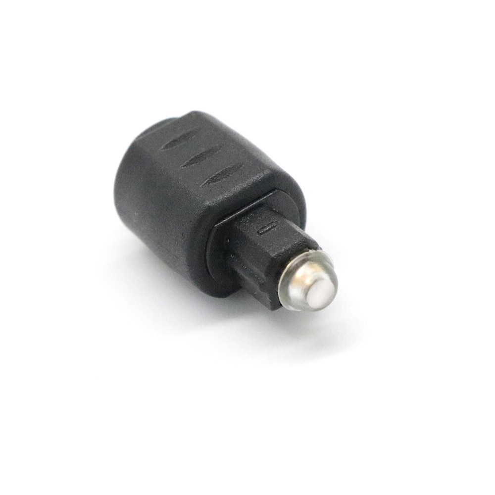 3.5 Mm Zwart Mini Optische Audio Adapter Vrouwelijke Jack Plug Naar Digitale Toslink Male