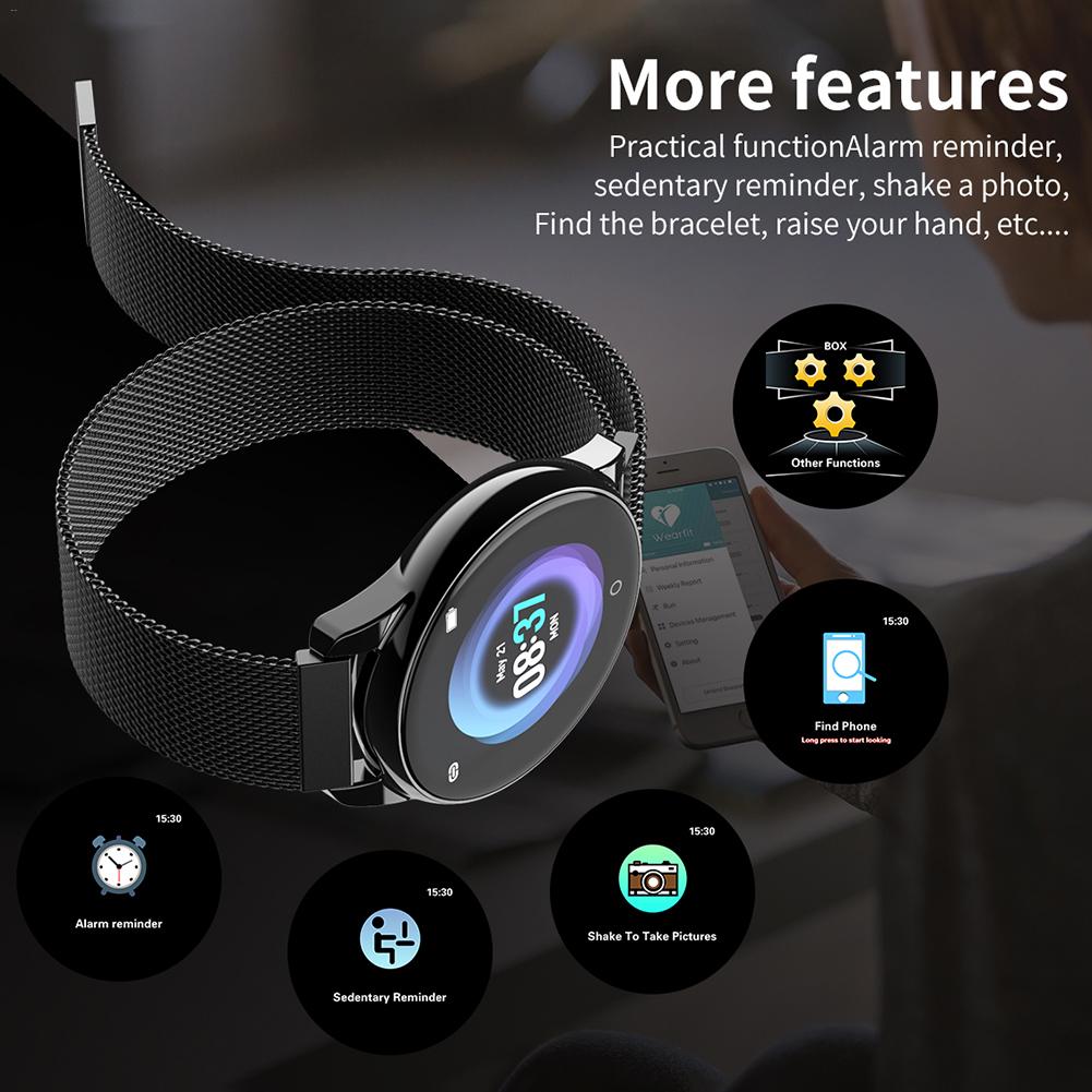 Reloj inteligente 4 pulsera inteligente Frecuencia Cardíaca control de la presión arterial recordatorio de salud Smartband Monitor de salud banda inteligente impermeable