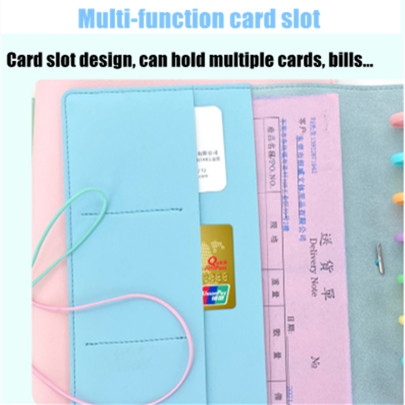 A5 Cute PVC Soft Leather Notebook Cover Office Personal Binde Leather Case Handbook Cover