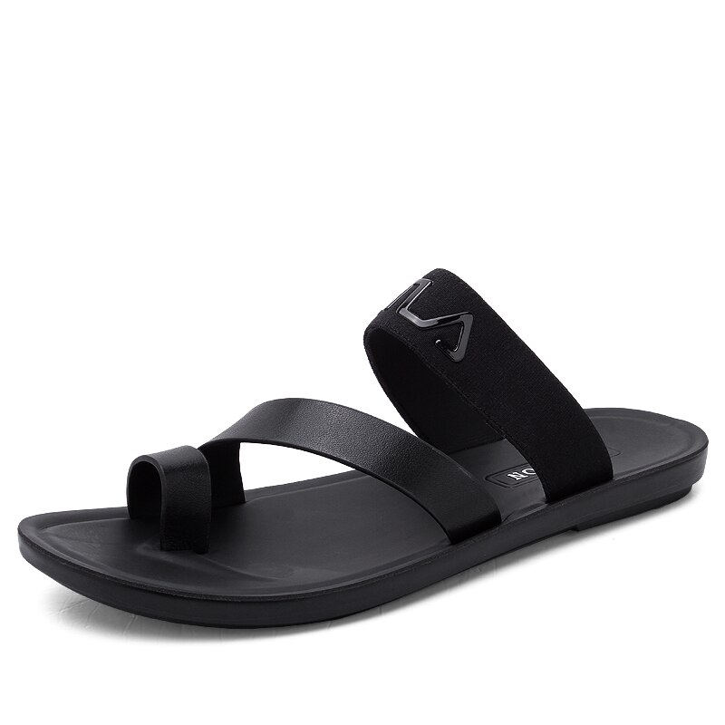 Leather Sandals Men Casual Open Toe Summer Shoes Breathable Fisherman Style Casual Beach Sandals Sandals Footwear: 9