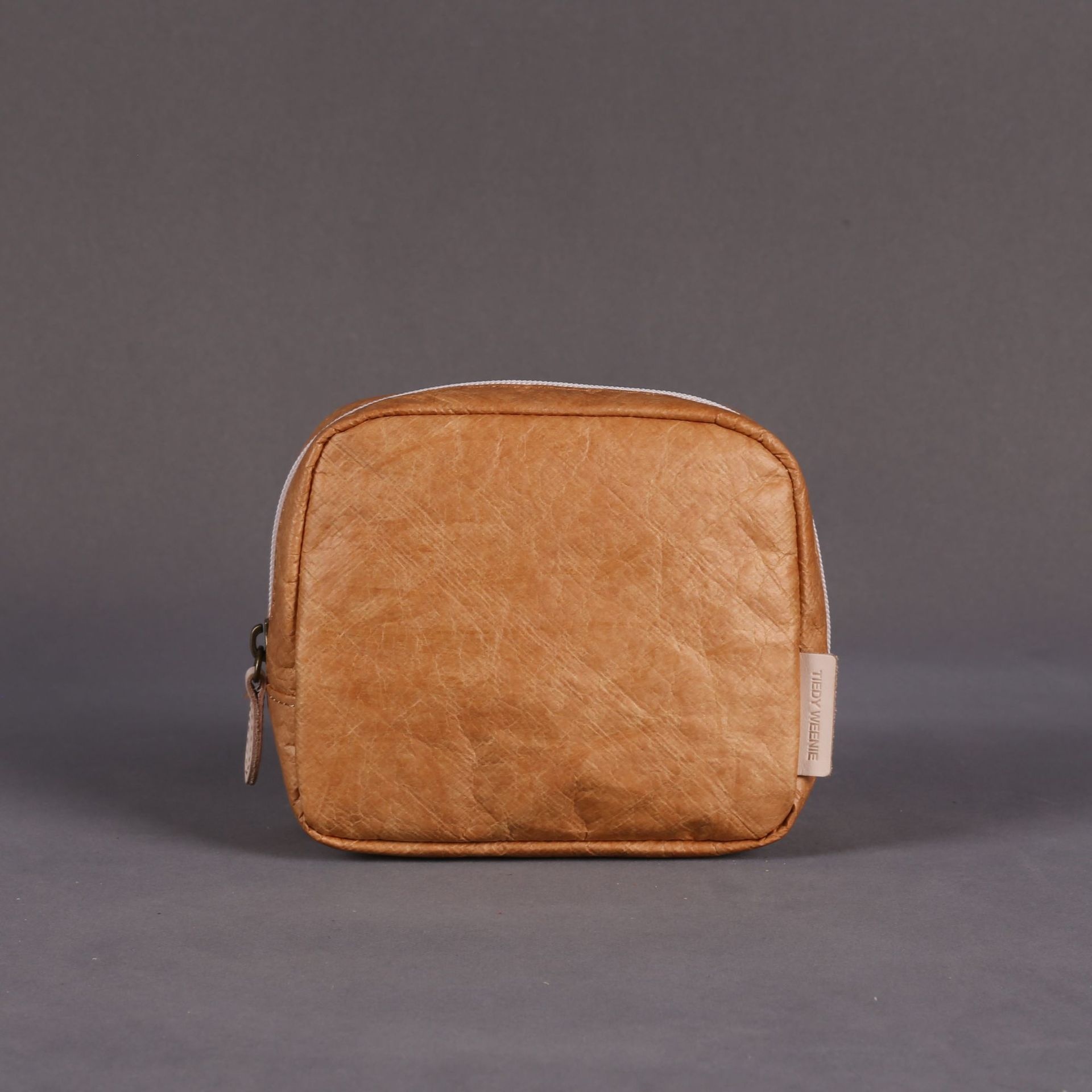 Tragbare wasserdichte Tyvek DuPont-Papier-Geldbörse, Damen-Make-up-Tasche, Lederstruktur, kompakter Organizer für die Aufbewahrung zu Hause