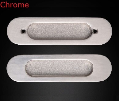 Double Side Zinc Kitchen Cupboard Furniture Cabinet Sliding Door Recessed Pull Built-in Flush Door Thickness: 39-45MM: Chrome