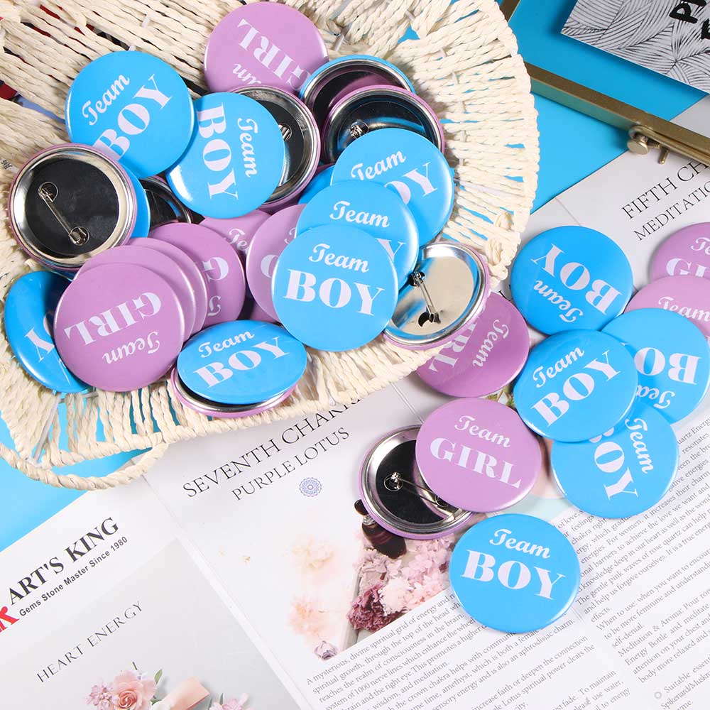 Badge Kids Party Accessories Tinplate Button Badge Decoration Party Buttons Sticker Boys And Girls Party Badge Tinplate Button