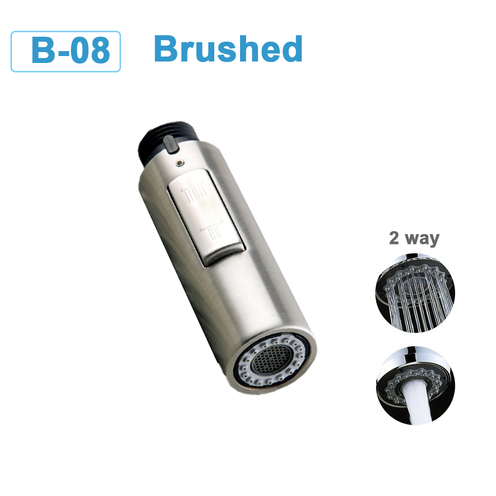 Kitchen Faucet Spray Head Universal G1/2 Pull Out Shower Nozzle Sprayer Bathroom Sink Tap Mixer Replacement Accessory Aerator: Clear