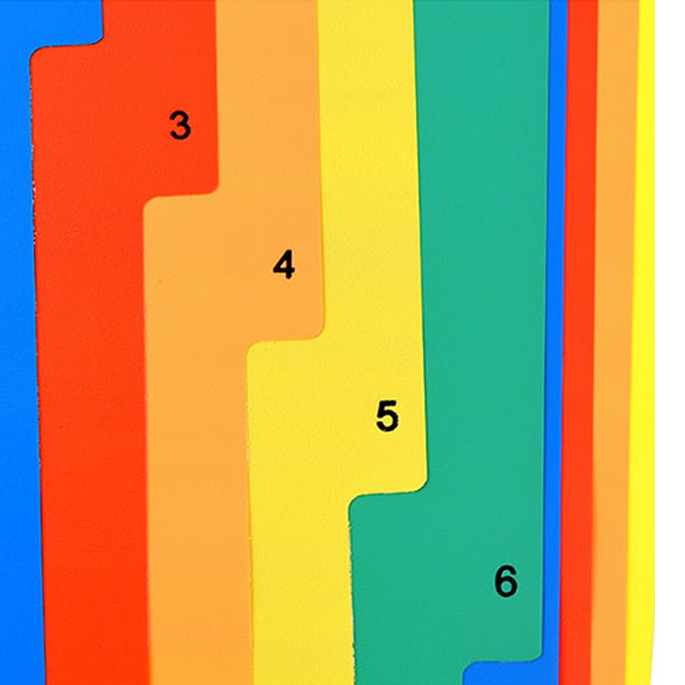 5 Sets A4 Size Plastic Binder Index Dividers whih 12 Tabs for Home School Office Library Workplace Business
