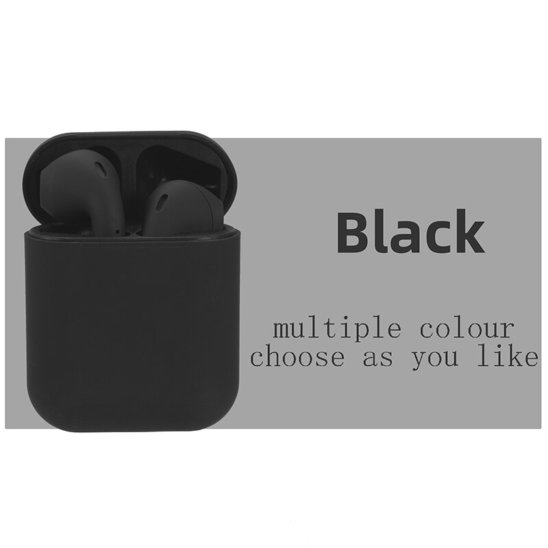 Mini 2 TWS Drahtlose Kopfhörer Bluetooth 5,0 Kopfhörer Ohrhörer Sport in Ohr Headset Freisprecheinrichtung Ohr Knospen für iPhone Xiaomi Samsung: inpods Schwarz