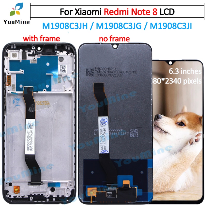 for Xiaomi Redmi note 8 note8 lcd Display Touch Screen Digitizer Assembly Replacement Parts For Redmi note 8 pro lcd