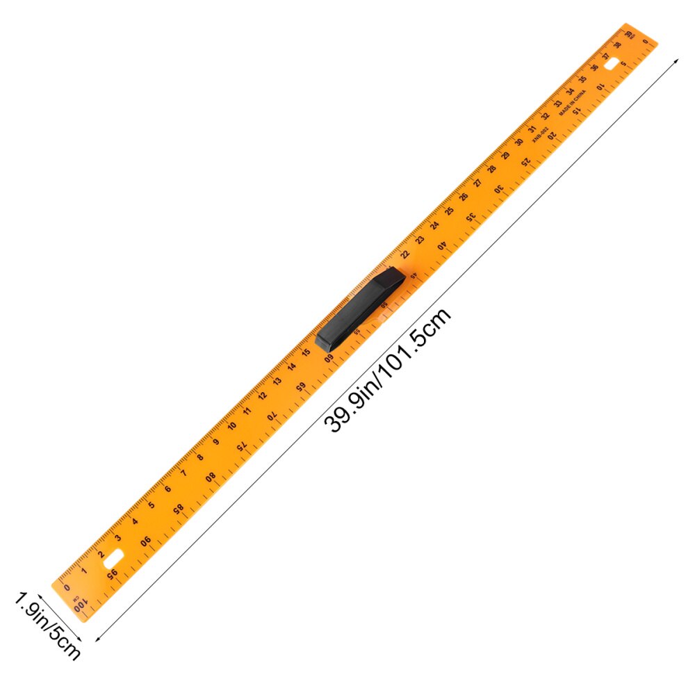 1pc Plastic Measuring Ruler Practical Sectional Math Teaching Ruler Handle Ruler Ruler for Office School Home