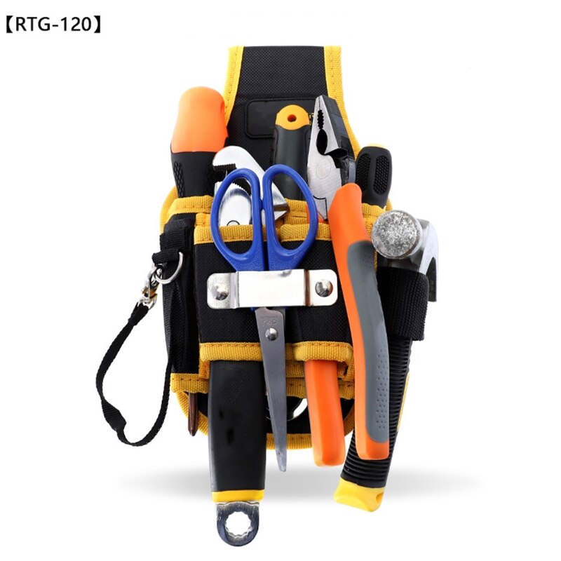 Multifunktionell oxford tyg elektriker verktyg väska midja påse bälte förvaring hållare verktygslåda tote arrangör  g8tb