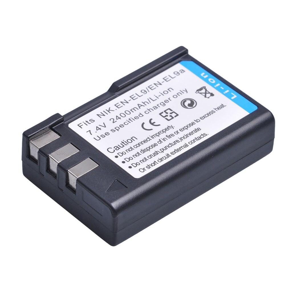 Batterie pour appareil photo numérique Nikon, 2400mAh, 1 pièce, pour modèles D40, D60, D40X, D5000, D3000: 1x battery