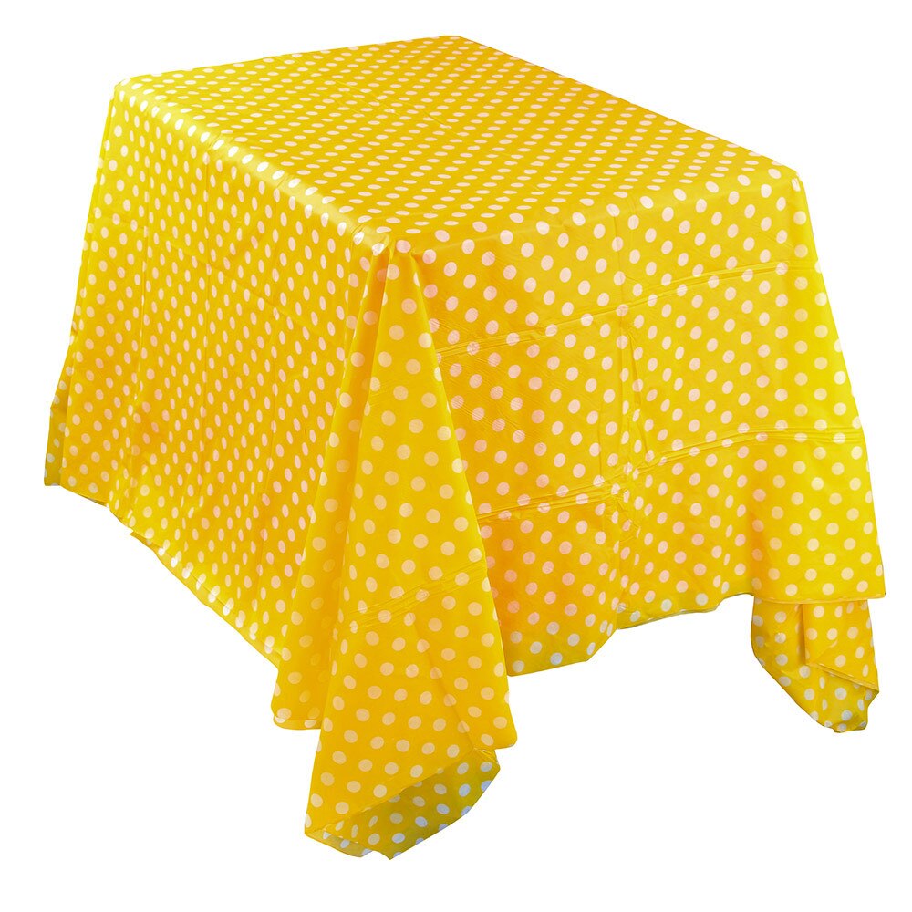 25 # Plastic Tafelkleed Tafelkleed Cover Party Bruiloft Catering Evenementen Servies Tafel Rok Decoratie 11 Kleuren: Yellow