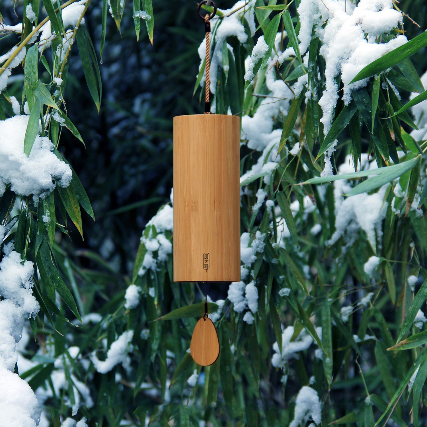 Bamboo Wind Chimes Windchime Windbell for Outdoor Garden Patio Home Decoration Zen Meditation Relaxation Chord G-B-D-C