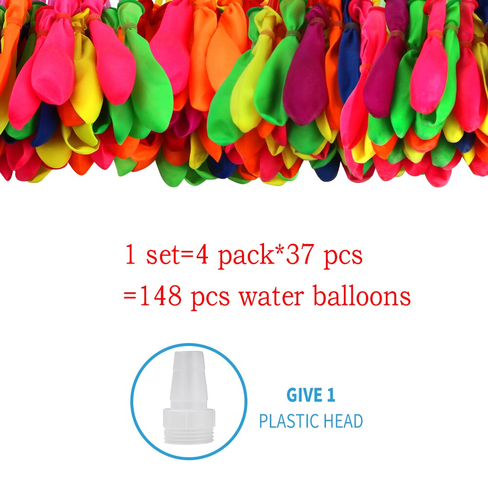 148 Pcs Zak Vullen Water Ballonnen Funny Zomer Outdoor Speelgoed Voor Kinderen Water War Prank Outdoor Beach Party Game