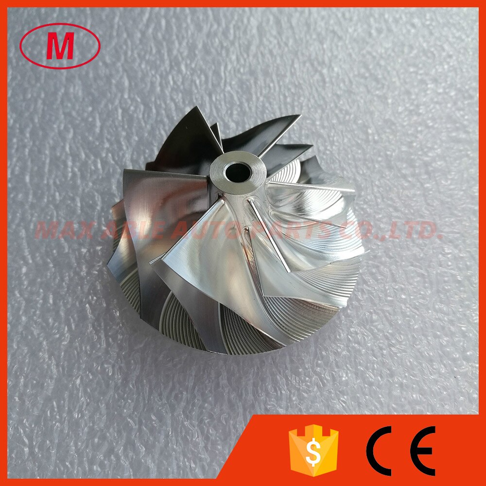 Td04hl 49189-x 20t 47.04/58.00mm 6+6 blad turbo billet kompressorhjul/aluminium 2618/ fräs kompressorhjul för 49189-07220