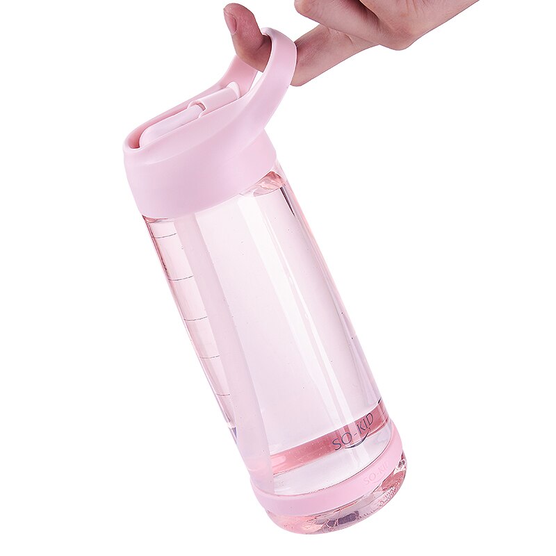 Botella de agua deportiva, cantimplora ecológica de plástico, libre de BPA, de 1000 ml, con tapa y pajita, ecológica, ideal para actividades deportivas, senderismo y camping, H1098