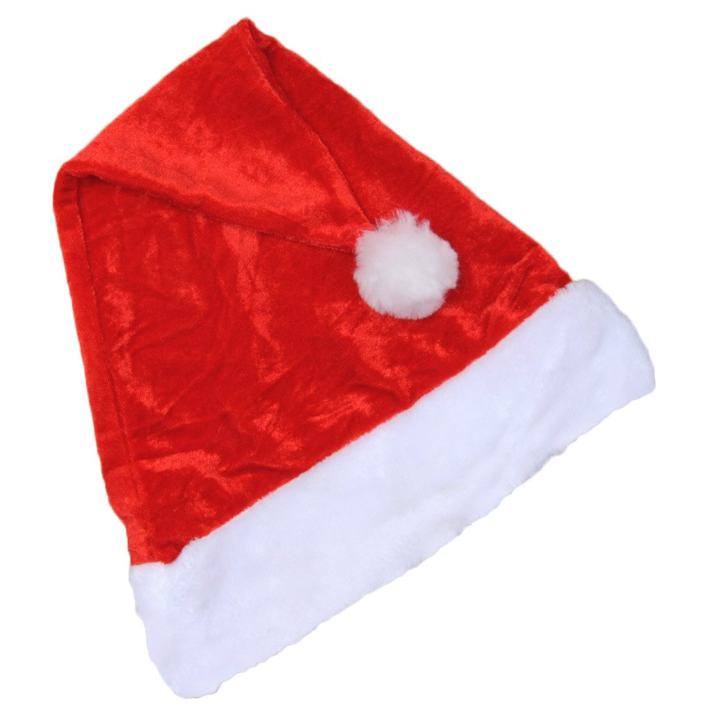 1pc Christmas Cap Thick Ultra Soft Plush Cute Santa Claus Fancy Dress Hat Christmas Hats Suitable For Both Adults And Children: Default Title