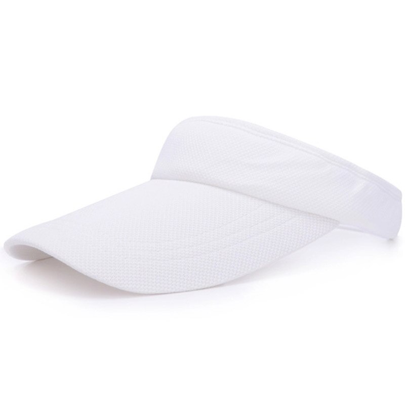Maxsiti u sommar andas svett som öppen keps dam enfärgad enkel justerbar casual hatt: Vit