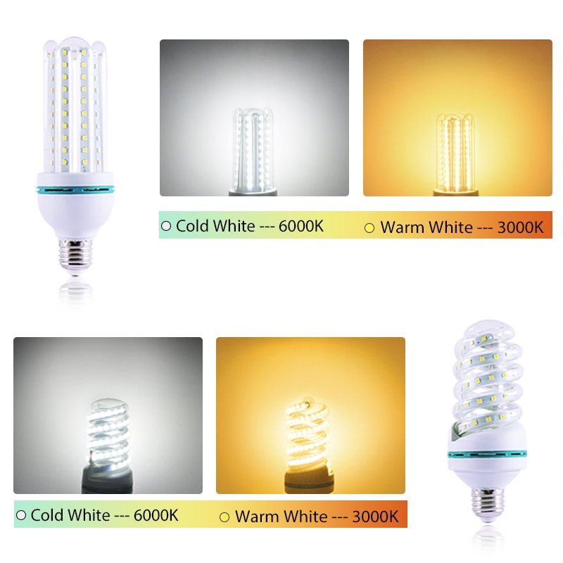 LED Bulb E27 E14 LED Lamp light 20W 16W 12W 9W 5W 2835SMD AC 220V 240V lampara Energy-saving led Corn lamp Table light Bombillas