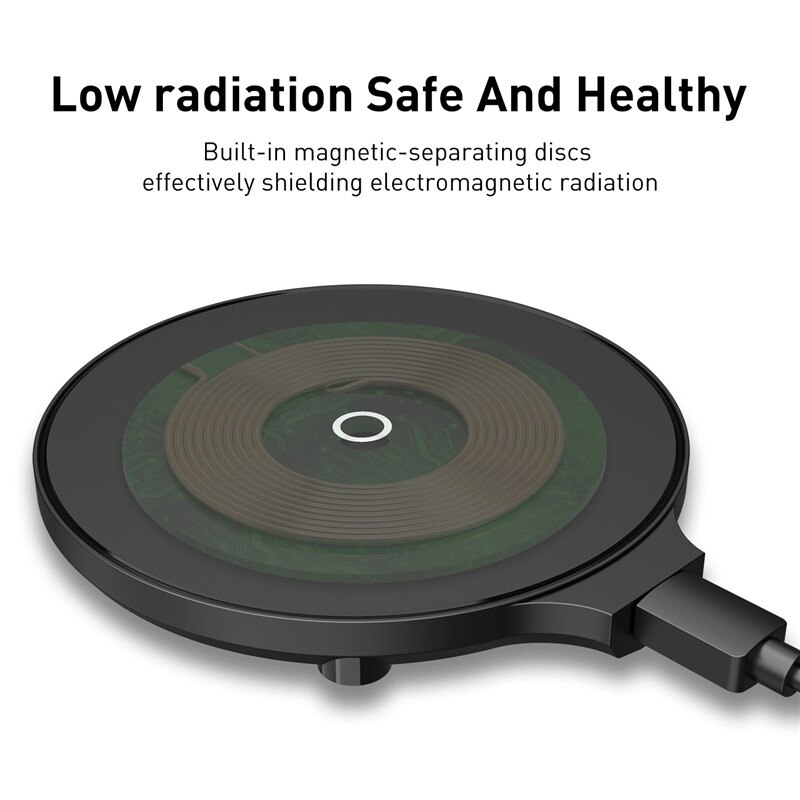 USLION 5W/10W Wireless Phone Charger DC 5V QI Wireless Charger For Xiaomi Samsung iPhone 11 11ProMax XR XS XSMAX X Mobile Phone