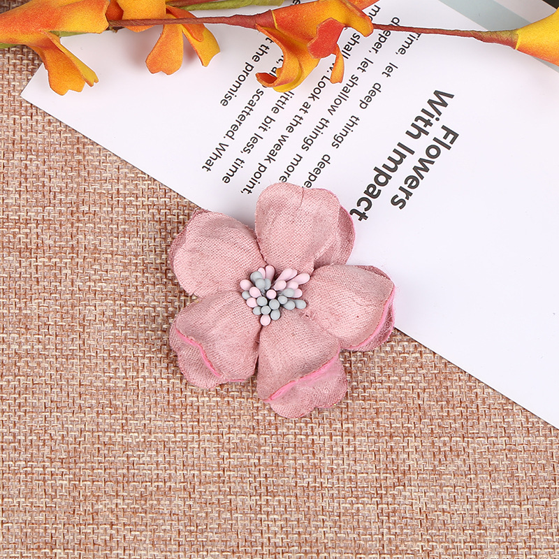 5pcs Chiffon Artificial Flower Handmade DIY Fabric Flowers for Wedding Party Craft Home DIY Decoration