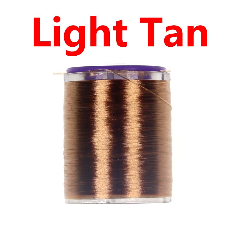 Wifreo 75D Fijne Hoge Treksterkte Vliegbindset Draad Met Standaard Spoel Spool Waxed Koppelverkoop Draad Voor Nimf Droog Natte Vliegen: Light Tan